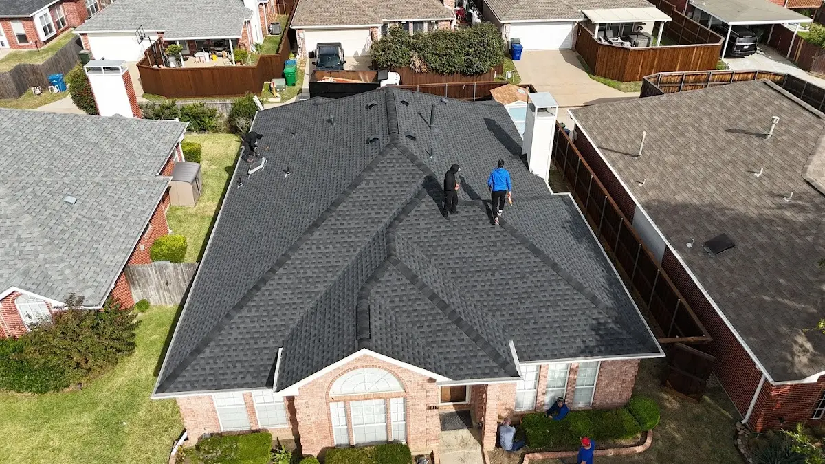 Slate & Tile Roof Repair work in progress on a Elwood property